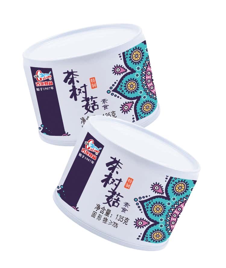 覆膜铁两片罐古龙茶树菇